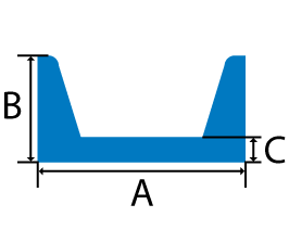 American Standard Aluminum Channel cross section