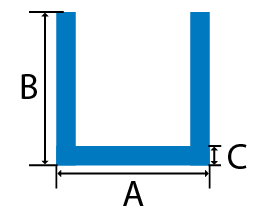 Aluminum Channel Cross Section