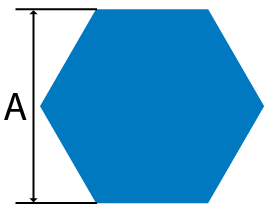 Stainless Steel hexagon bar cross section