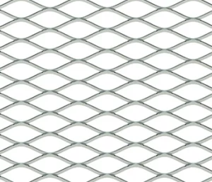 Stretched aluminium mesh